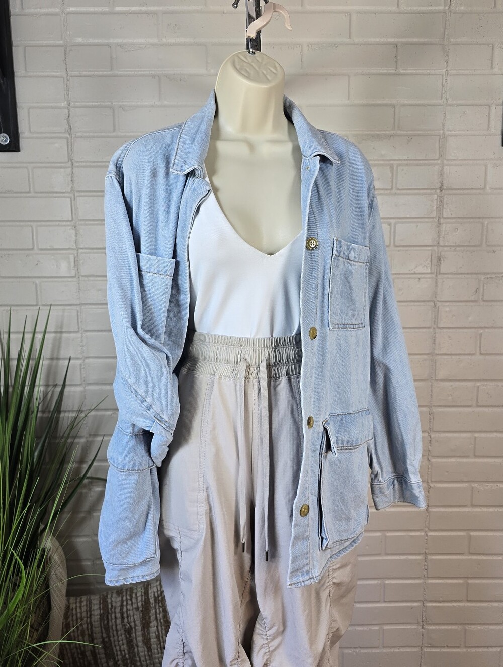 Velvet Heart Light Wash Denim Jacket Large